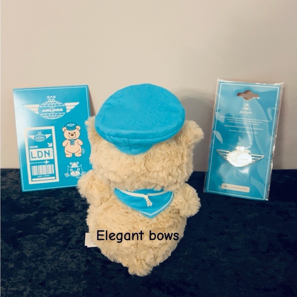 Jellycat Bartholomew Junior Pilot outfit Bundle UK EXCLUSIVE with Pin and Sticke - Picture 4 of 13